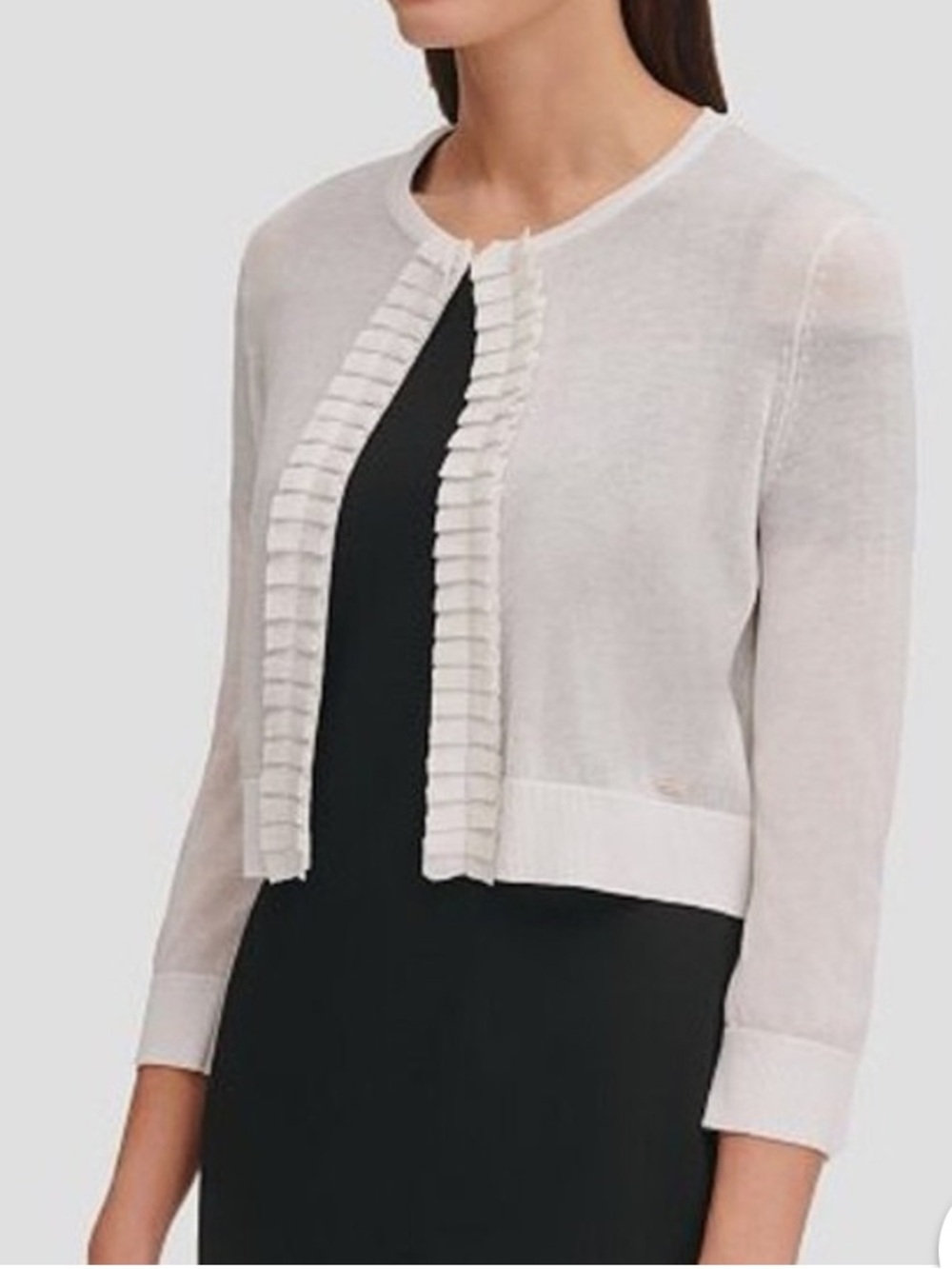 Tommy Hilfiger Ruffle Open Cardigan